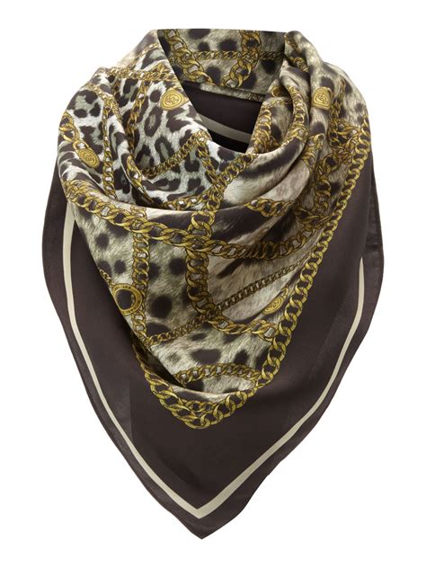 leopard print neck scarf.